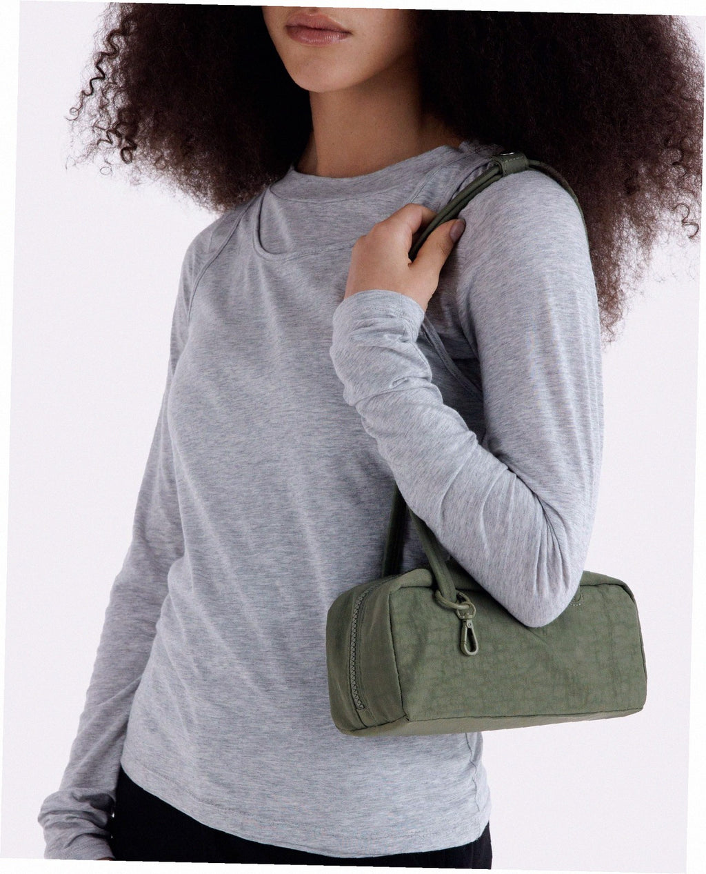 Small Nylon Bowler Bag - Caper