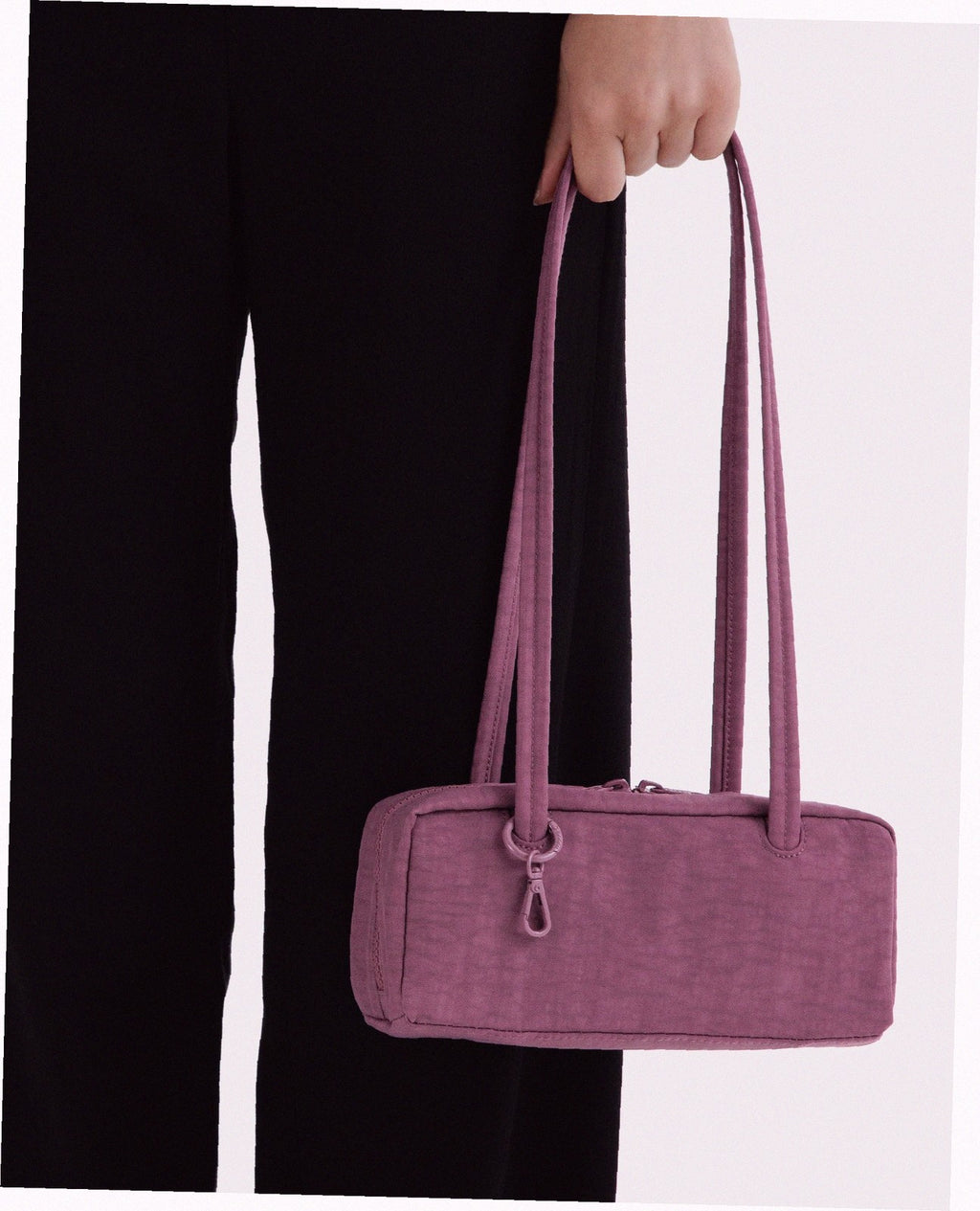 Small Nylon Bowler Bag - Wild Plum