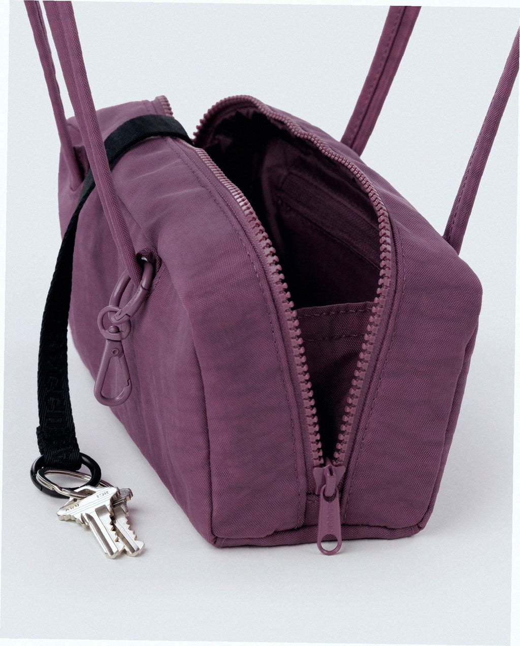 Small Nylon Bowler Bag - Wild Plum