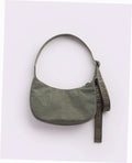Small Nylon Crescent Shoulder Bag - Caper