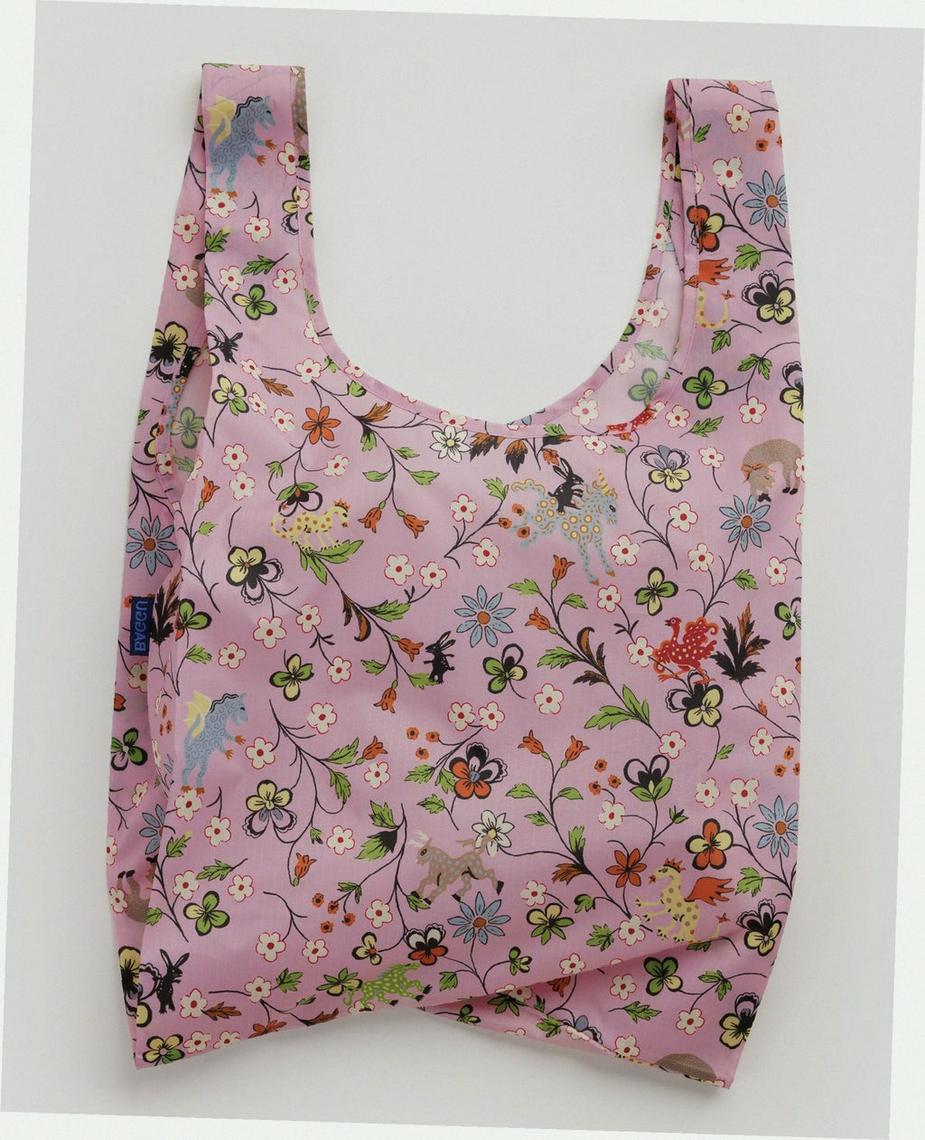 Reusable Nylon Baggu Tote Bag - Castle Creatures