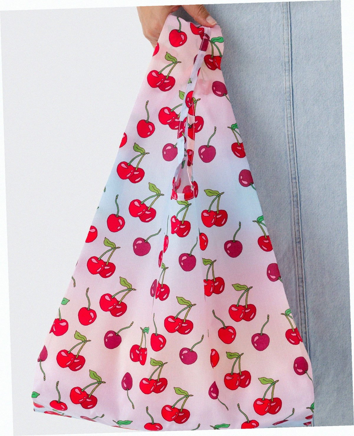 Reusable Nylon Baggu Tote Bag - Cherries