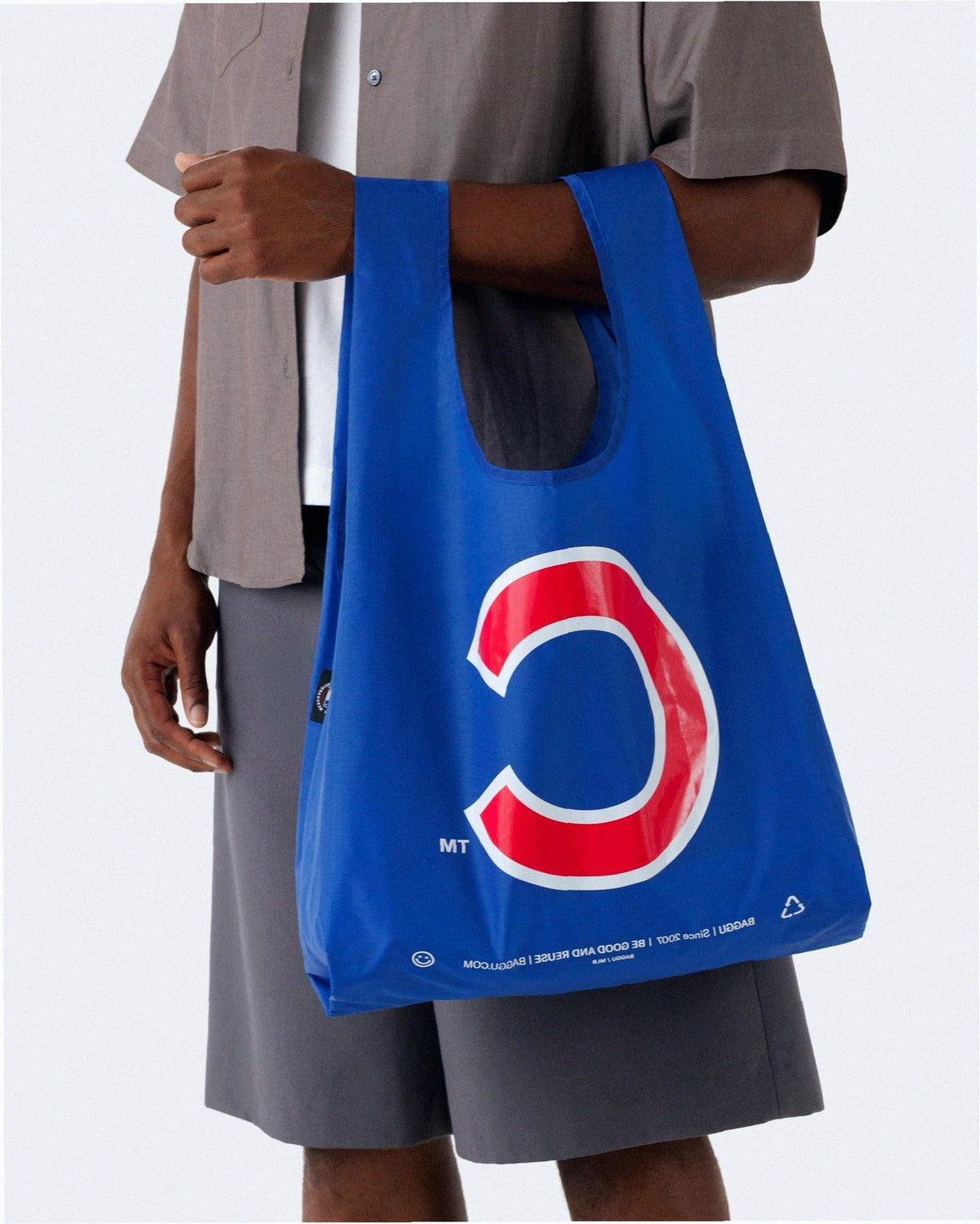 Reusable Nylon Baggu Tote Bag - Chicago Cubs