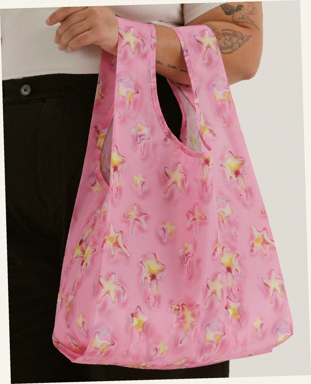 Reusable Nylon Baggu Tote Bag - Dancing Star