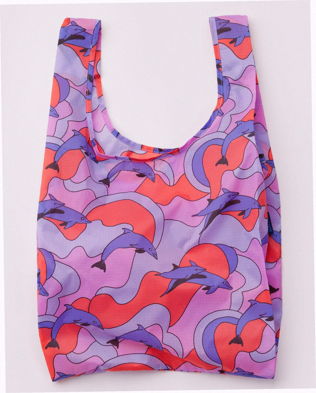 Reusable Nylon Baggu Tote Bag - Dolphins