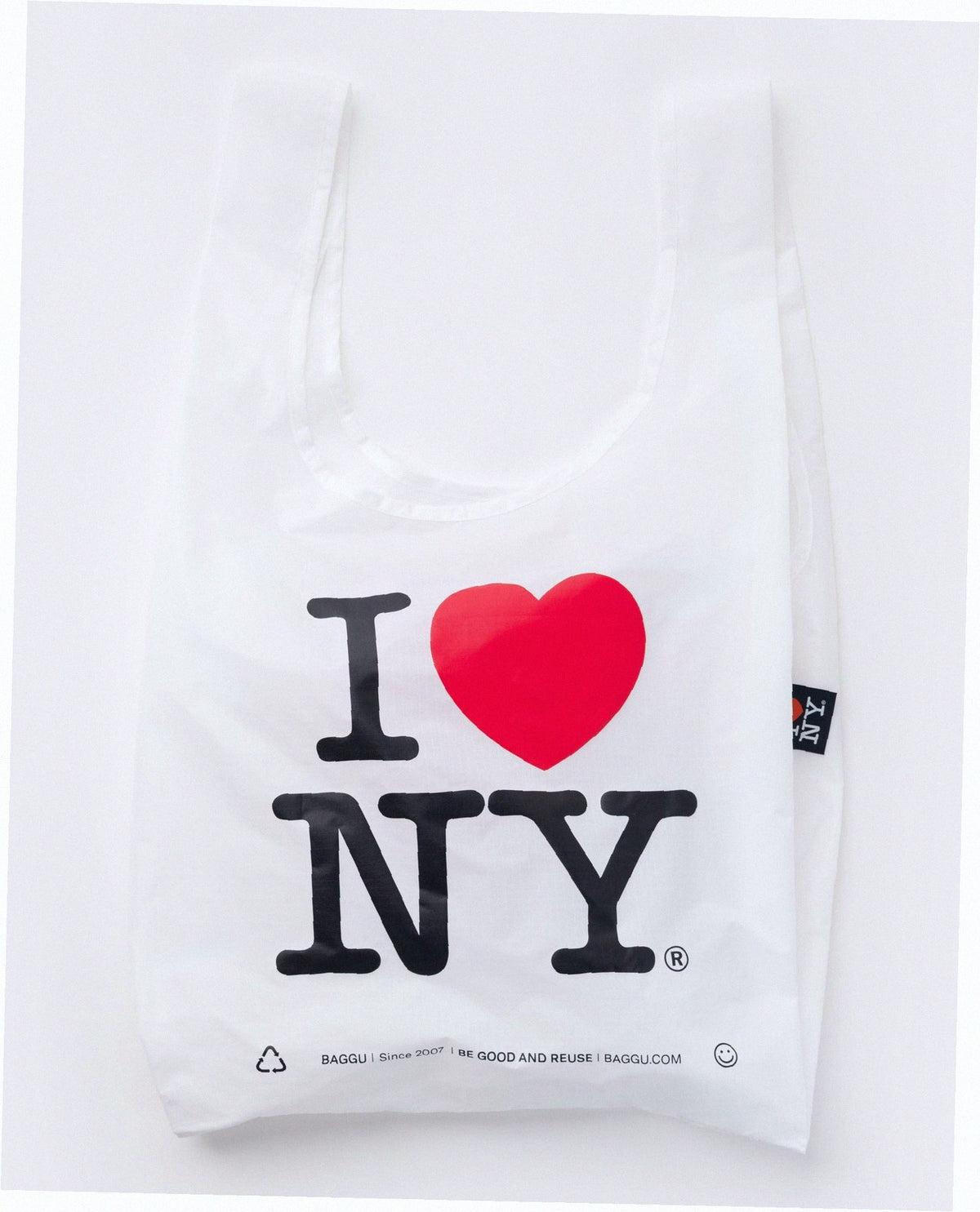 Reusable Nylon Baggu Tote Bag - I Love NY