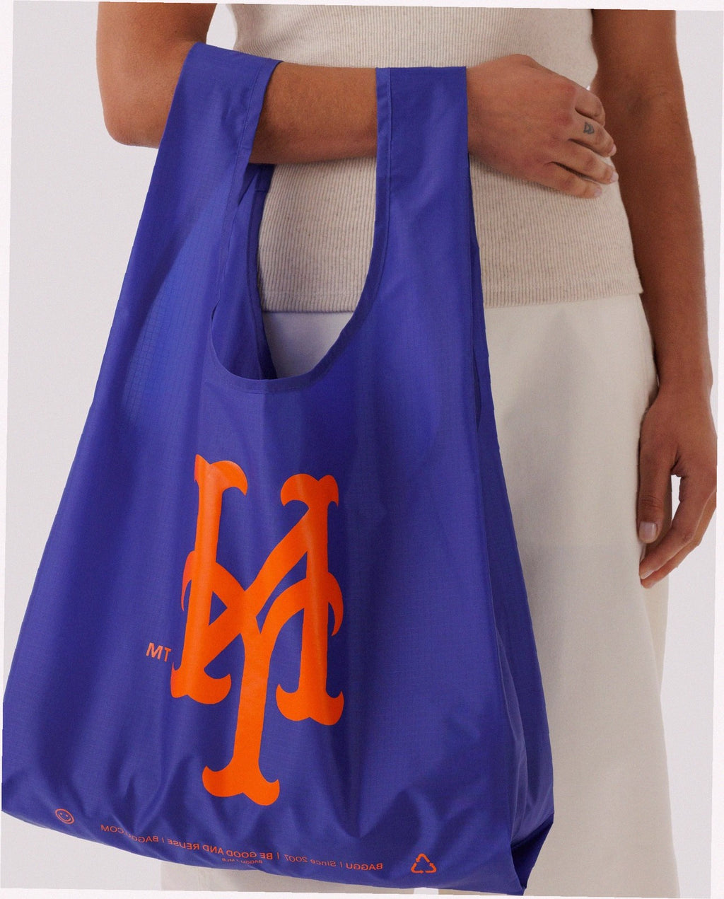 Reusable Nylon Baggu Tote Bag - New York Mets