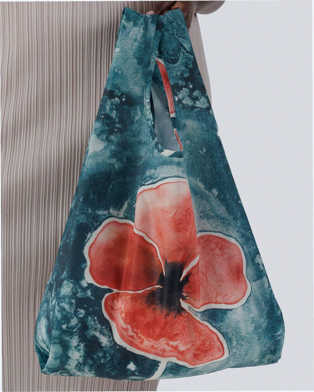 Reusable Nylon Baggu Tote Bag - Poppy Ruth Asawa
