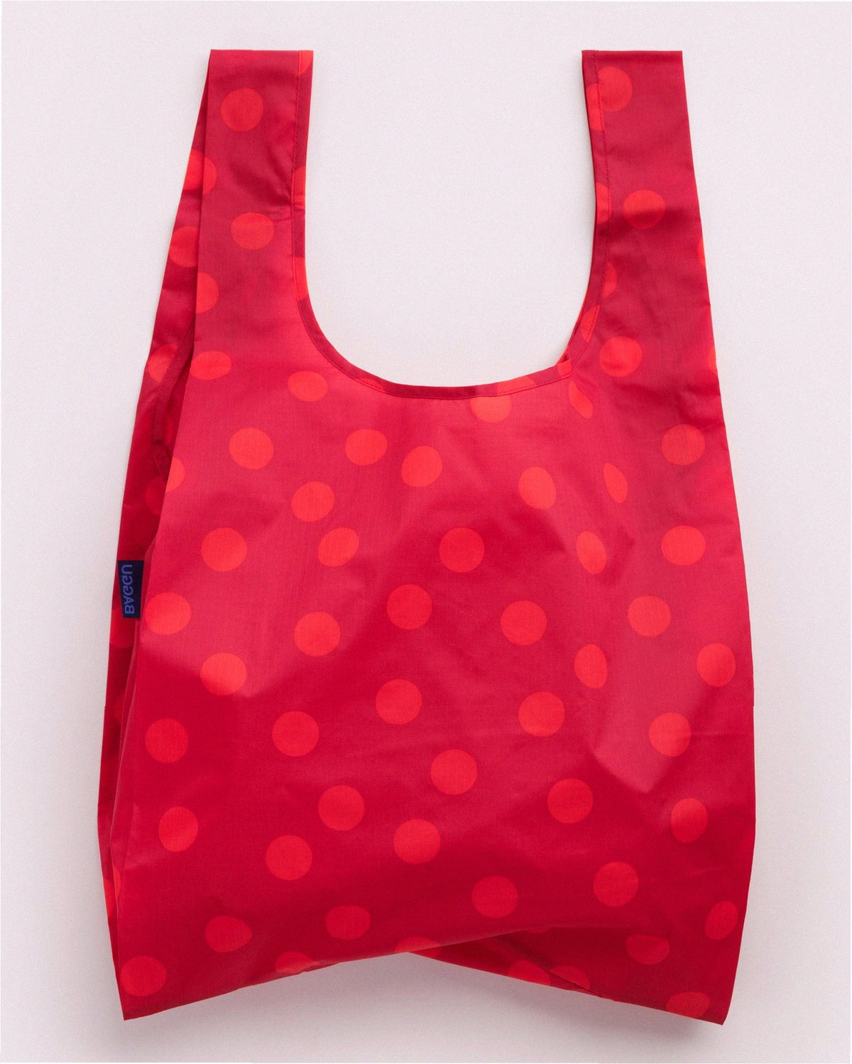 Reusable Nylon Baggu Tote Bag - Red Polka Dot