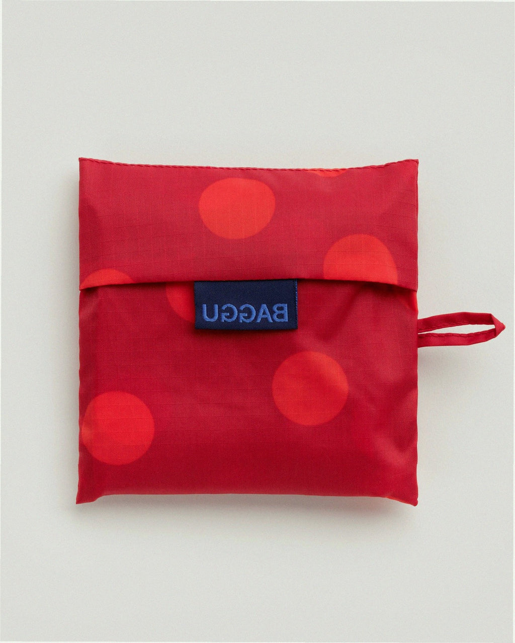 Reusable Nylon Baggu Tote Bag - Red Polka Dot